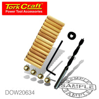 DOWEL KIT 6MM - 34 PIECE - Power Tool Traders