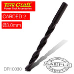 DRILL BIT HSS STANDARD 3.0MM 2/CARD - Power Tool Traders