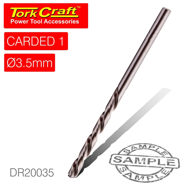 DRILL BIT HSS INDUSTRIAL 3.5MM 135DEG 1/CARD - Power Tool Traders