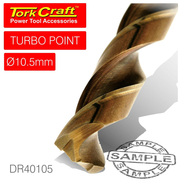 DRILL BIT HSS TURBO POINT 10.5MM 1/CARD - Power Tool Traders