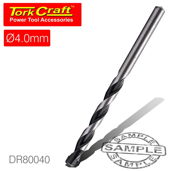 DRILL BIT MASONRY/CONCRETE  4.0MM 1/CARD - Power Tool Traders