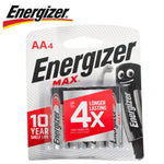 ENERGIZER MAX AA - 4 PACK (MOQ 12) - Power Tool Traders