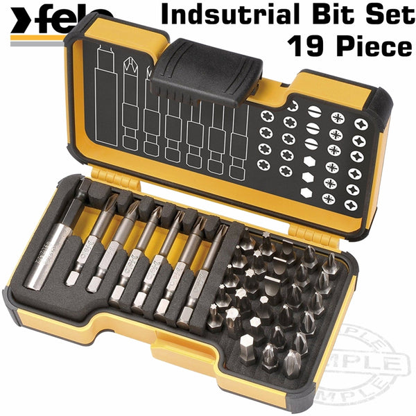 FELO 020 UNI. BIT SET 35PC STRONG BOX - Power Tool Traders