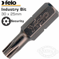 FELO TORX SECURITY TX30 X 25MM BULK INS. BIT - Power Tool Traders