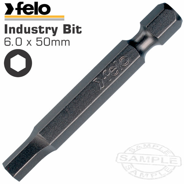 FELO ALLEN/HEX 6.0 X 50MM BULK INS.BIT - Power Tool Traders