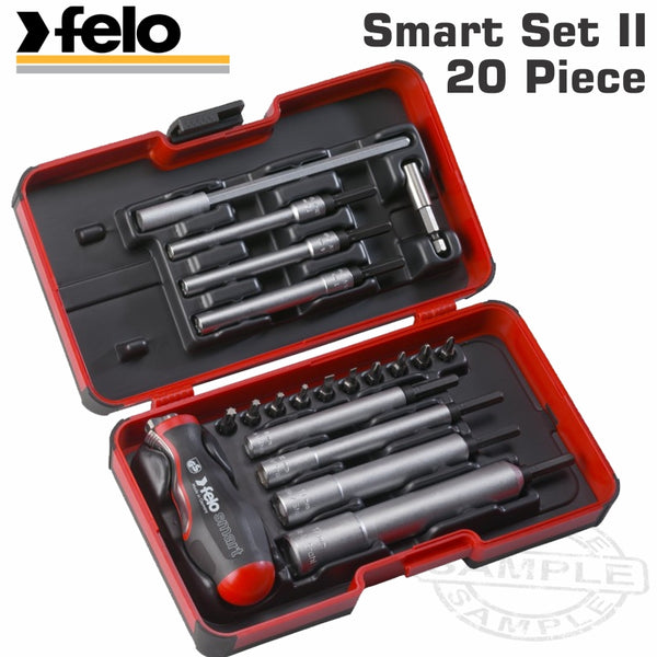 FELO 060 SMART ENG. SET 20PCS NUT DR. 1/4' STRONGBOX - Power Tool Traders