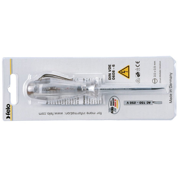 FELO 361 SL3.0X0.8X70 S/DRIVER MAINS TESTER VDE 0680 150-250V - Power Tool Traders