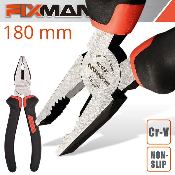 FIXMAN INDUSTRIAL COMBINATION PLIERS 7'/187MM - Power Tool Traders