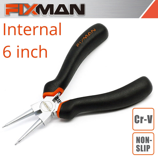FIXMAN STRAIGHT INTERNAL CIRCLIP PLIERS 155MM 6' - Power Tool Traders