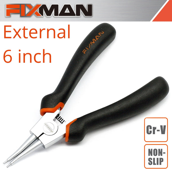 FIXMAN STRAIGHT EXTERNAL CIRCLIP PLIERS 6'/160MM - Power Tool Traders