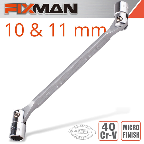 FIXMAN HINGED SOCKET WRENCH 10X11MM - Power Tool Traders