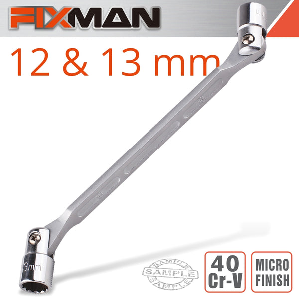 FIXMAN HINGED SOCKET WRENCH 12X13MM - Power Tool Traders