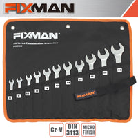 FIXMAN 11PCS COMBINATION SPANNER SET 8-9-10-11-12-13-14-15-17-19-22 - Power Tool Traders