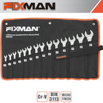 FIXMAN 14PCS COMBINATION SPANNER SET 8MM - 24MM - Power Tool Traders