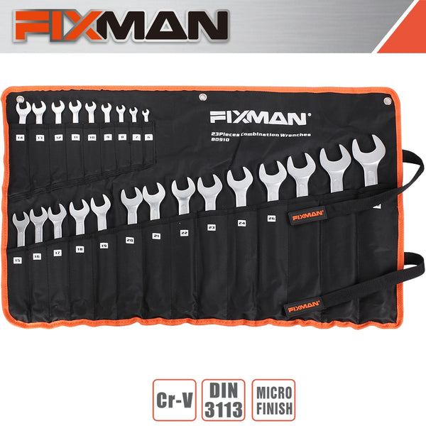 FIXMAN 23PCS COMBINATION SPANNER SET 6MM - 32MM - Power Tool Traders
