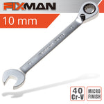 FIXMAN REVERSIBLE COMBINATION RATCHETING WRENCH 10MM - Power Tool Traders