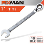 FIXMAN REVERSIBLE COMBINATION RATCHETING WRENCH 11MM - Power Tool Traders