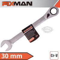 FIXMAN REVERSIBLE COMBINATION RATCHETING WRENCH 30MM - Power Tool Traders