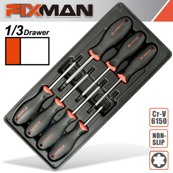 FIXMAN TRAY 7 PIECE TORX SCREWDRIVERS - Power Tool Traders