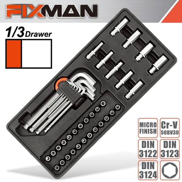 FIXMAN 33-PC 1/4' DR.SOCKETS & ACCESSORIES - Power Tool Traders