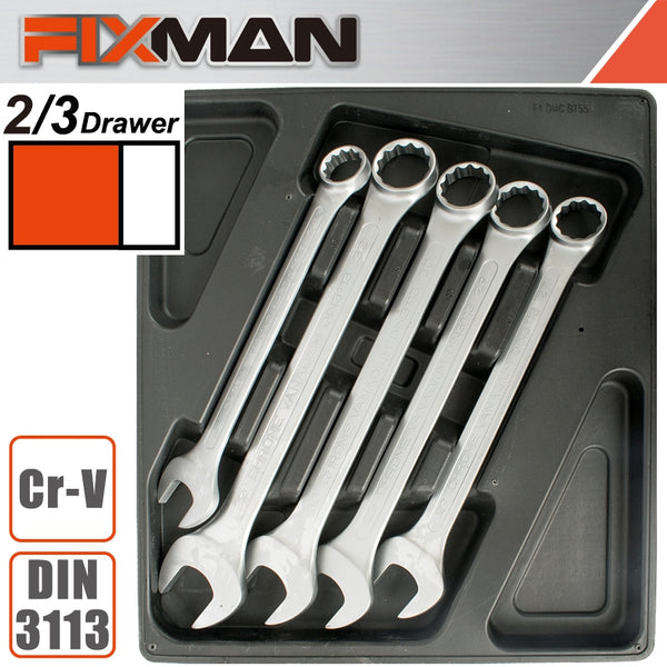 FIXMAN TRAY 5 PIECE COMBINATION SPANNERS 24-32MM - Power Tool Traders
