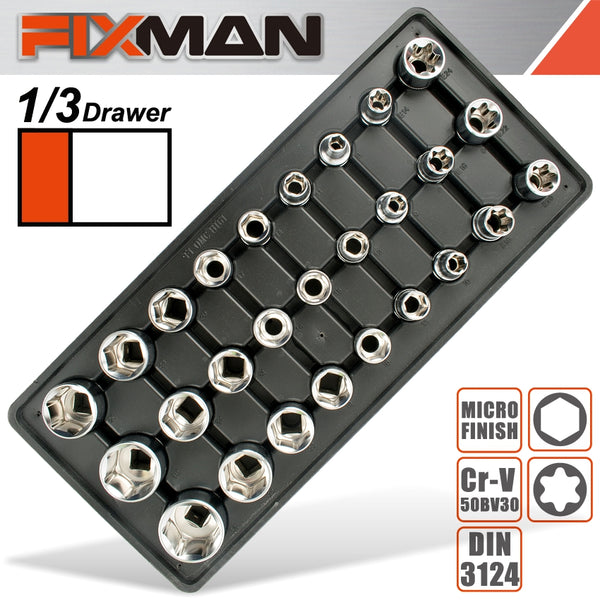 FIXMAN 27-PC 1/2' DR.SOCKETS - Power Tool Traders