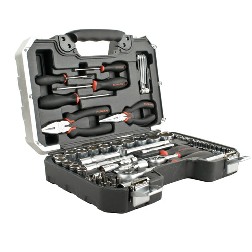 FIXMAN 65 PIECE 1/4' & 1/2' DRIVE SOCKET TOOL SET - Power Tool Traders