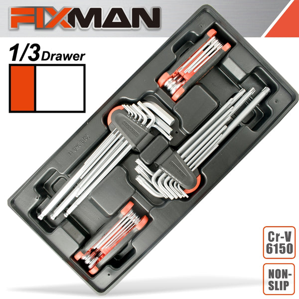 FIXMAN TRAY 4 PIECE HEX AND TORX KEY SET - Power Tool Traders