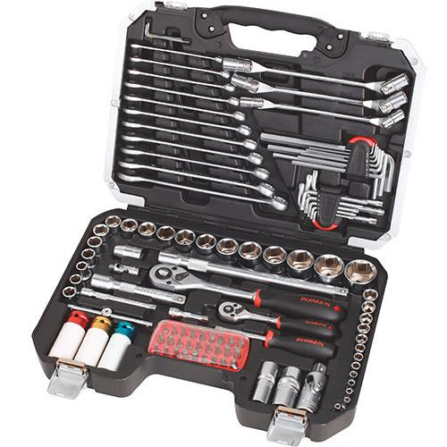 FIXMAN SOCKET TOOL SET 111PC 1/4'&1/2' DRIVE - Power Tool Traders