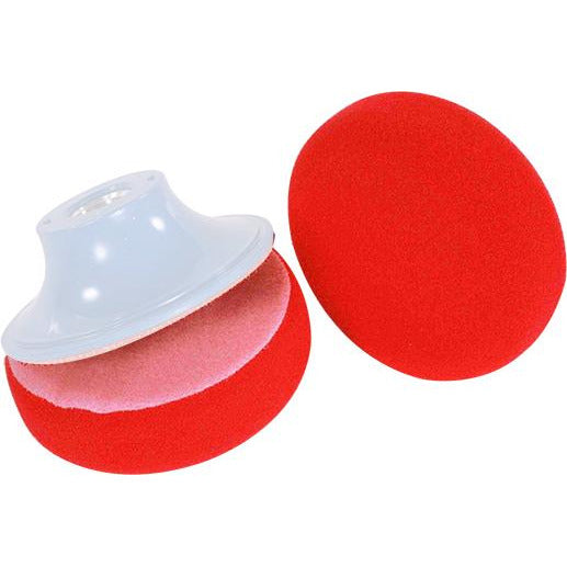 RED FINAL POLISH FOAM 80MM X 25MM VELCRO - Power Tool Traders