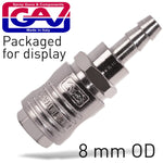 QUICK COUPLER/8MM HOSE PACKAGED - Power Tool Traders