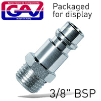 COUPLER INSERT 3/8'M 2 PACKAGED - Power Tool Traders