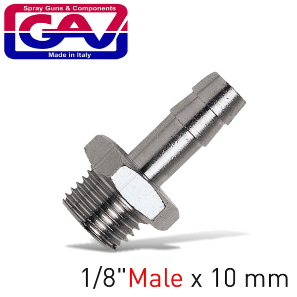 HOSE ADAPTOR WITH 1/8 MALE X 10MM HOSE TAIL - Power Tool Traders