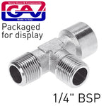 T CONNECTOR 1/4&#039;MMF  PACKAGED - Power Tool Traders