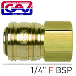 QUICK COUPLER BRASS 1/4'F - Power Tool Traders