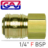 QUICK COUPLER BRASS 1/4'F - Power Tool Traders