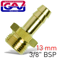 HOSE TAIL BRASS 3-8 MX13MM - Power Tool Traders