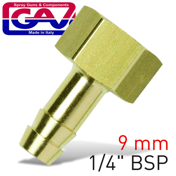 HOSE TAIL BRASS 1-4 FX9MM - Power Tool Traders