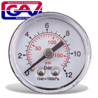 PRESSURE GAUGE 40MM 1/8 REAR PACKAGED - Power Tool Traders