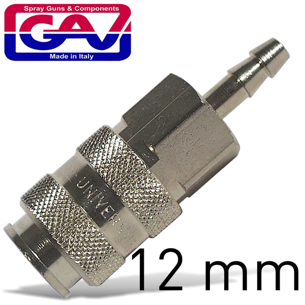 UNIVERSAL QUICK COUPLER W/12MM HOSE TAIL - Power Tool Traders