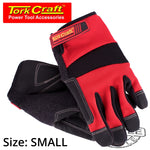 WORK GLOVE SMALL- ALL PURPOSE RED WITH TOUCH FINGER - Power Tool Traders