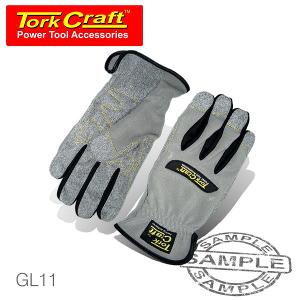 MECHANICS GLOVE MEDIUM SYNTHETIC LEATHER PALM SPANDEX BACK - Power Tool Traders
