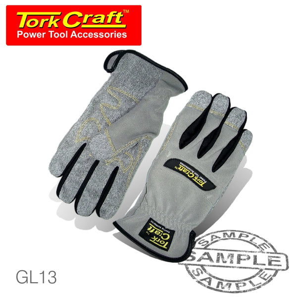 MECHANICS GLOVE X LARGE SYNTHETIC LEATHER PALM SPANDEX BACK - Power Tool Traders