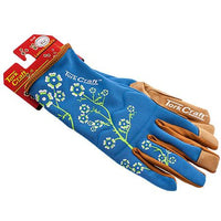 LADIES SLIM FIT GARDEN GLOVES BLUE SMALL - Power Tool Traders