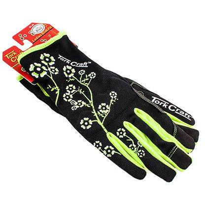 LADIES SLIM FIT GARDEN GLOVES BLACK SMALL - Power Tool Traders