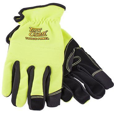 GLOVE YELLOW WITH PU PALM SIZE LARGE  MULTI PURPOSE - Power Tool Traders