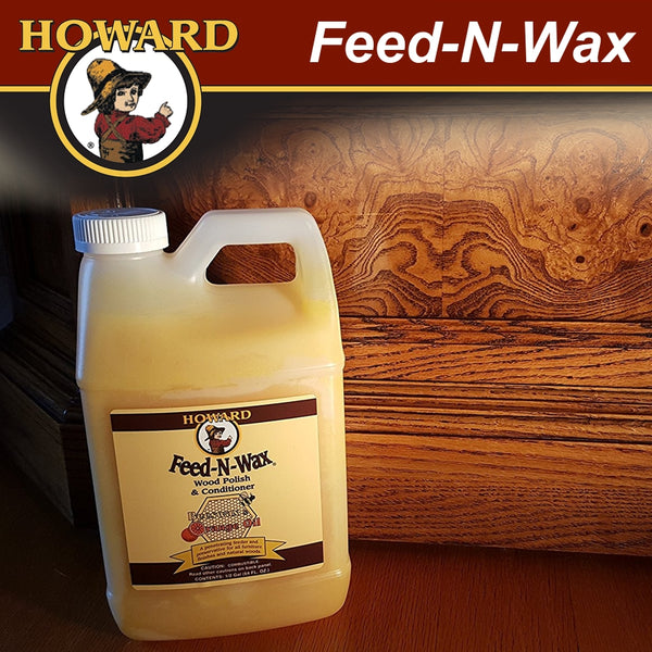 HOWARD FEED-N-WAX WOOD POLISH & CONDITIONER 64 FL.OZ - Power Tool Traders