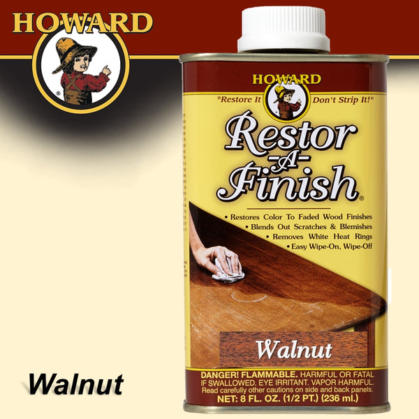 HOWARD RESTOR-A-FINISH WALNUT 8.00 FL.OZ - Power Tool Traders