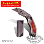 KNIFE UTILITY RED WITH 5 SPARE BLADES IN BLISTER #3366A - Power Tool Traders