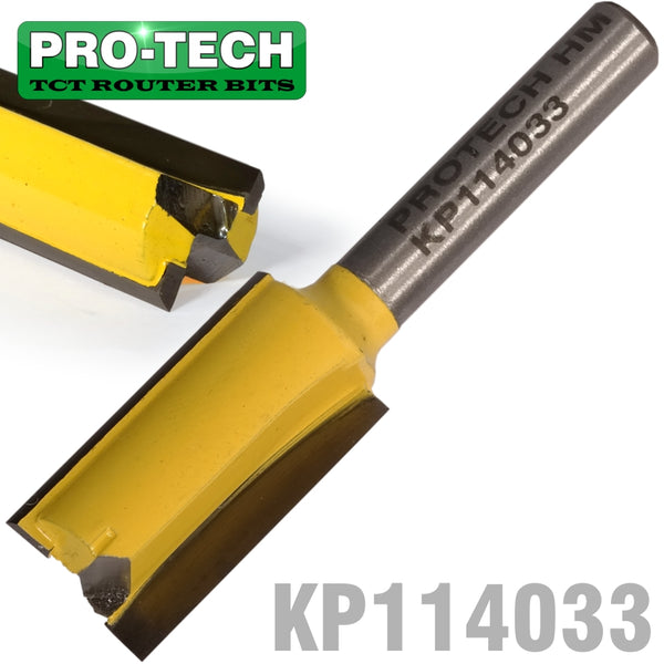 STRAIGHT BIT 1/2'(12.7MM) X 1'(25.4MM) CUT 2 FLUTE WITH BOTTOM CUT 1/4 - Power Tool Traders